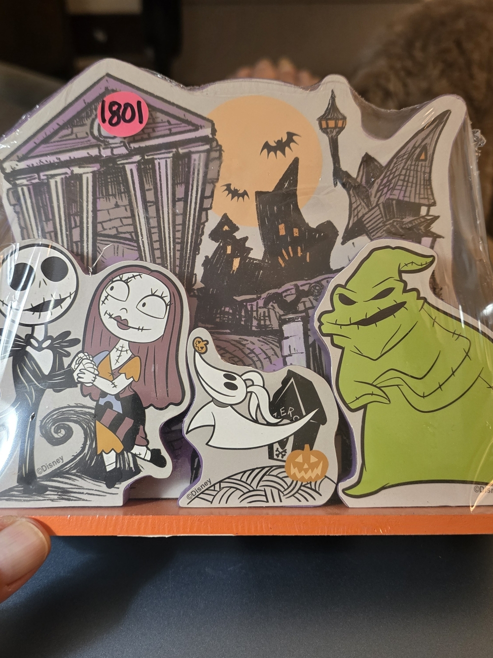 Disney's The Nightmare Before Christmas 3D wood village tabletop decoration NIP